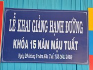 LỄ KHAI GIẢNG HẠNH ĐƯỜNG KHÓA 15 TẠI NỘI Ô TÒA THÁNH TÂY NINH