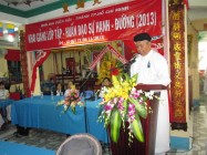 KHAI GIẢNG LỚP TẬP HUẤN ĐẠO SỰ HẠNH ĐƯỜNG 2013 CHO CÁC HỌ ĐẠO TẠI TP. HCM