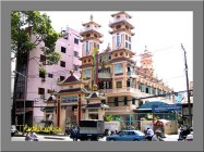 Dr. Joe Hobbs visit the Cao Dai temple in Saigon