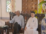 HOLLYWOOD MOVIE STAR MORGAN FREEMAN VISIT TO CAO DAI TAY NINH HOLY SEE