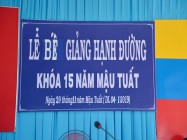 LỄ BẾ GIẢNG HẠNH ĐƯỜNG KHÓA 15 TẠI NỘI Ô TÒA THÁNH TÂY NINH