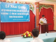 KHAI GIẢNG LỚP TẬP HUẤN ĐẠO SỰ TRONG TỈNH ĐẠO KHÁNH HÒA