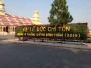 CHƯƠNG TRÌNH ĐẠI LỄ ĐỨC CHÍ TÔN NĂM BÍNH THÂN 2016