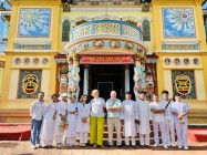 ITALIAN CESNUR DIRECTOR AND HIS WIFE ON TOUR TO CAODAI TEMPLES IN HOI AN AND DAI LOC, QUANG NAM PROVINCE, CENTRAL VIET NAM