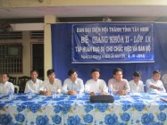 BẾ GIẢNG LỚP TẬP HUẤN ĐẠO SỰ LẦN THỨ 9 NĂM 2015 TẠI TỈNH TÂY NINH