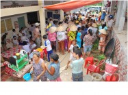HỌ ĐẠO SÀIGÒN CÔNG TÁC TỪ THIỆN TẠI XÃ KHÁNH HÒA, HUYỆN CHÂU PHÚ, TỈNH AN GIANG