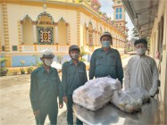 HỌ ĐẠO PHƯỜNG BÌNH KHÁNH, LONG XUYÊN, CỨU TRỢ ĐỒNG BÀO GẶP KHÓ KHĂN VÌ ẢNH HƯỞNG DỊCH COVID-19