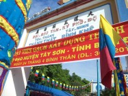 LỄ KHỞI CÔNG XÂY DỰNG THÁNH THẤT TÂY SƠN TỈNH BÌNH ĐỊNH  