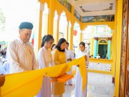 LỄ KHÁNH THÀNH NGÔI ĐIỆN THỜ ĐỨC PHẬT MẪU HỌ ĐẠO VŨNG LIÊM, TỈNH VĨNH LONG