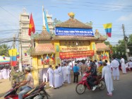 LỄ AN VỊ THÁNH TƯỢNG THIÊN NHÃN THÁNH THẤT HỌ ĐẠO THỊ TRẤN AN PHÚ HUYỆN AN PHÚ TỈNH AN GIANG 
